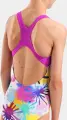 Купальник злитий дитячий Arena SPRAYING SWIMSUIT SWIM PRO BACK біло-рожево-блакитно-жовтий 010720-815