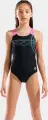 Купальник злитий дитячий Arena SUNRISE SWIMSUIT SWIM PRO BACK чорно-рожево-бірюзовий 010762-590