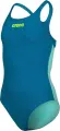 Купальник злитий дитячий Arena TEAM SWIMSUIT SWIM PRO SOLID темно-бірюзово-бірюзовий 004762-668