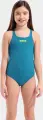 Купальник злитий дитячий Arena TEAM SWIMSUIT SWIM PRO SOLID темно-бірюзово-бірюзовий 004762-668