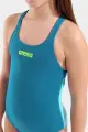 Купальник злитий дитячий Arena TEAM SWIMSUIT SWIM PRO SOLID темно-бірюзово-бірюзовий 004762-668