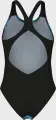 Купальник слитный женский Arena BLUE FLOWERS SWIMSUIT V BACK сине-черный 009027-850