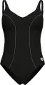 Купальник жіночий Arena CLIP BACK SWIMSUIT SOLID B чорно-білий 010651-510