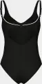 Купальник жіночий Arena CLIP BACK SWIMSUIT SOLID B чорно-білий 010651-510