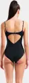 Купальник жіночий Arena CLIP BACK SWIMSUIT SOLID B чорно-білий 010651-510