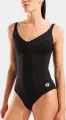 Купальник жіночий Arena CLIP BACK SWIMSUIT SOLID B чорно-білий 010651-510