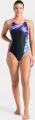 Купальник слитный женский Arena DREAMHLINE SWIMSUIT V BACK черно-розово-голубой 008328-500