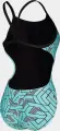 Купальник злитий жіночий Arena ESCAPE SWIMSUIT CHALLENGE BACK м'ятно-чорний 007739-580