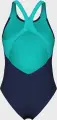 Купальник жіночий Arena FLOW SWIMSUIT V BACK LB темно-синьо-бірюзово-фіолетовий 008935-790