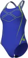 Купальник жіночий Arena GRAPHIC SWIMSUIT SWIM PRO BACK фіолетово-сіро-лаймовий 009024-850