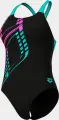 Купальник жіночий Arena GRAPHIC SWIMSUIT SWIM PRO L чорно-бірюзово-рожевий 010809-580