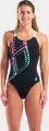 Купальник жіночий Arena GRAPHIC SWIMSUIT SWIM PRO L чорно-бірюзово-рожевий 010809-580