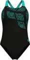 Купальник злитий жіночий Arena KIKKO SWIMSUIT SWIM PRO BACK чорно-бірюзовий 010807-580