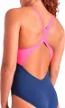 Купальник злитий жіночий Arena RIPPLES SWIMSUIT V BACK B темно-синьо-рожево-жовтий 009021-780