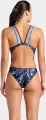 Купальник злитий жіночий Arena ROCKIN SWIMSUIT SWIM TECH чорно-синьо-фіолетовий 008159-889