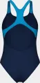Купальник злитий жіночий Arena STRIPEFLO SWIMSUIT SWIM PRO BA темно-синьо-блакитний 011175-780