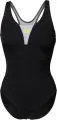 Купальник жіночий Arena SWIMSUIT CONTROL PRO SOLID чорно-сірий 009073-555