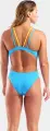 Купальник злитий жіночий Arena SWIMSUIT TECH MULTI SOLID блакитно-жовтий 008054-820