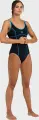Купальник слитный женский Arena TANIA CLIP BACK SWIMSUIT ONE P черно-голубой 005974-580