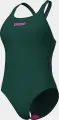Купальник слитный женский Arena TEAM SWIMSUIT SWIM PRO SOLID темно-зелено-розовый 004760-609