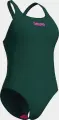Купальник слитный женский Arena TEAM SWIMSUIT SWIM PRO SOLID темно-зелено-розовый 004760-609