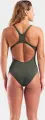 Купальник слитный женский Arena TEAM SWIMSUIT SWIM PRO SOLID темно-зелено-розовый 004760-609