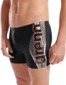 Плавки-боксеры Arena BASIC SWIM SHORT черно-бело-коралловые 010276-500