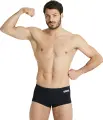 Плавки-боксеры Arena TEAM SWIM LOW WAIST SHORT SOLID черно-белые 004775-550