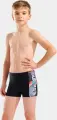 Плавки-боксеры детские Arena LIT LOGO SWIM SHORT черные 010692-550