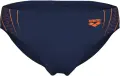 Плавки-брифи Arena DOUBLE GRAPHIC SWIM BRIEFS темно-синьо-жовтогарячі 010951-705