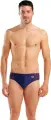 Плавки-брифи Arena DOUBLE GRAPHIC SWIM BRIEFS темно-синьо-жовтогарячі 010951-705
