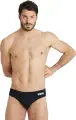 Плавки-брифи Arena TEAM SWIM BRIEFS SOLID чорно-білі 004773-550