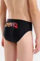 Плавки-брифы детские Arena LETTERING SWIM BRIEFS черные 010865-500