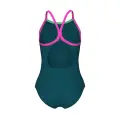 Купальник злитий дитячий Arena SWIMSUIT LIGHT DROP SOLID темно-бірюзово-рожевий 005919-696