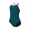 Купальник злитий дитячий Arena SWIMSUIT LIGHT DROP SOLID темно-бірюзово-рожевий 005919-696
