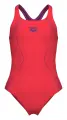 Купальник злитий дитячий Arena GRAPHIC SWIMSUIT SWIM PRO BACK помаранчево-фіолетовий 011184-370