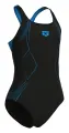 Купальник злитий дитячий Arena GRAPHIC SWIMSUIT SWIM PRO BACK чорно-блакитний 011184-580