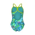 Купальник слитный детский Arena STARS SWIMSUIT LIGHT DROP BACK голубо-салатовый 011741-860