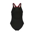 Купальник злитий дитячий Arena DETAIL SWIMSUIT SWIM PRO BACK чорно-кораловий 011743-530
