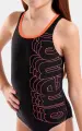 Купальник злитий дитячий Arena DETAIL SWIMSUIT SWIM PRO BACK чорно-кораловий 011743-530