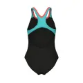 Купальник слитный детский Arena PAINT SWIMSUIT SWIM PRO BACK черно-бирюзовый 011751-580