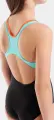 Купальник слитный детский Arena PAINT SWIMSUIT SWIM PRO BACK черно-бирюзовый 011751-580