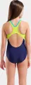 Купальник злитий дитячий Arena PAINT SWIMSUIT SWIM PRO BACK темно-синьо-салатовий 011751-760