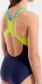 Купальник злитий дитячий Arena PAINT SWIMSUIT SWIM PRO BACK темно-синьо-салатовий 011751-760