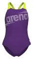 Купальник злитий дитячий Arena BOLD SWIMSUIT V BACK фіолетово-салатовий 011755-960