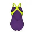 Купальник злитий дитячий Arena BOLD SWIMSUIT V BACK фіолетово-салатовий 011755-960