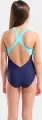 Купальник слитный детский Arena PAINTERLY SWIMSUIT V BACK темно-сине-бирюзовый 011756-780
