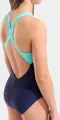 Купальник слитный детский Arena PAINTERLY SWIMSUIT V BACK темно-сине-бирюзовый 011756-780