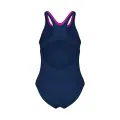Купальник злитий дитячий Arena BAY SWIMSUIT SWIM PRO BACK темно-синьо-рожевий 011885-790