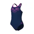 Купальник злитий дитячий Arena BAY SWIMSUIT SWIM PRO BACK темно-синьо-рожевий 011885-790
